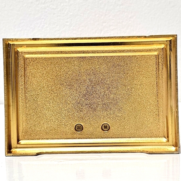 Bulova Gold Square Mantle Carriage Table Transistor Alarm Clock - Picture 11 of 16